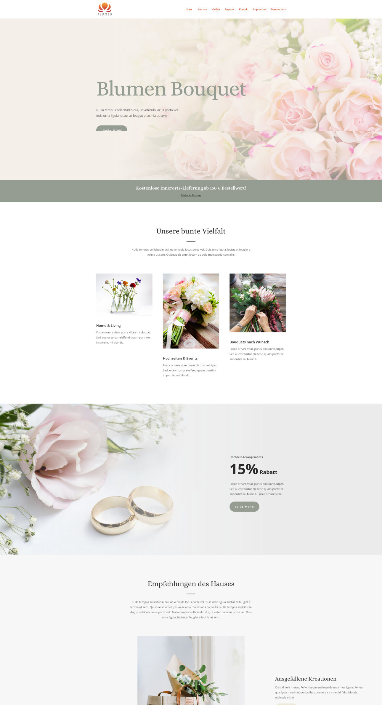 Blumen Bouquet Site